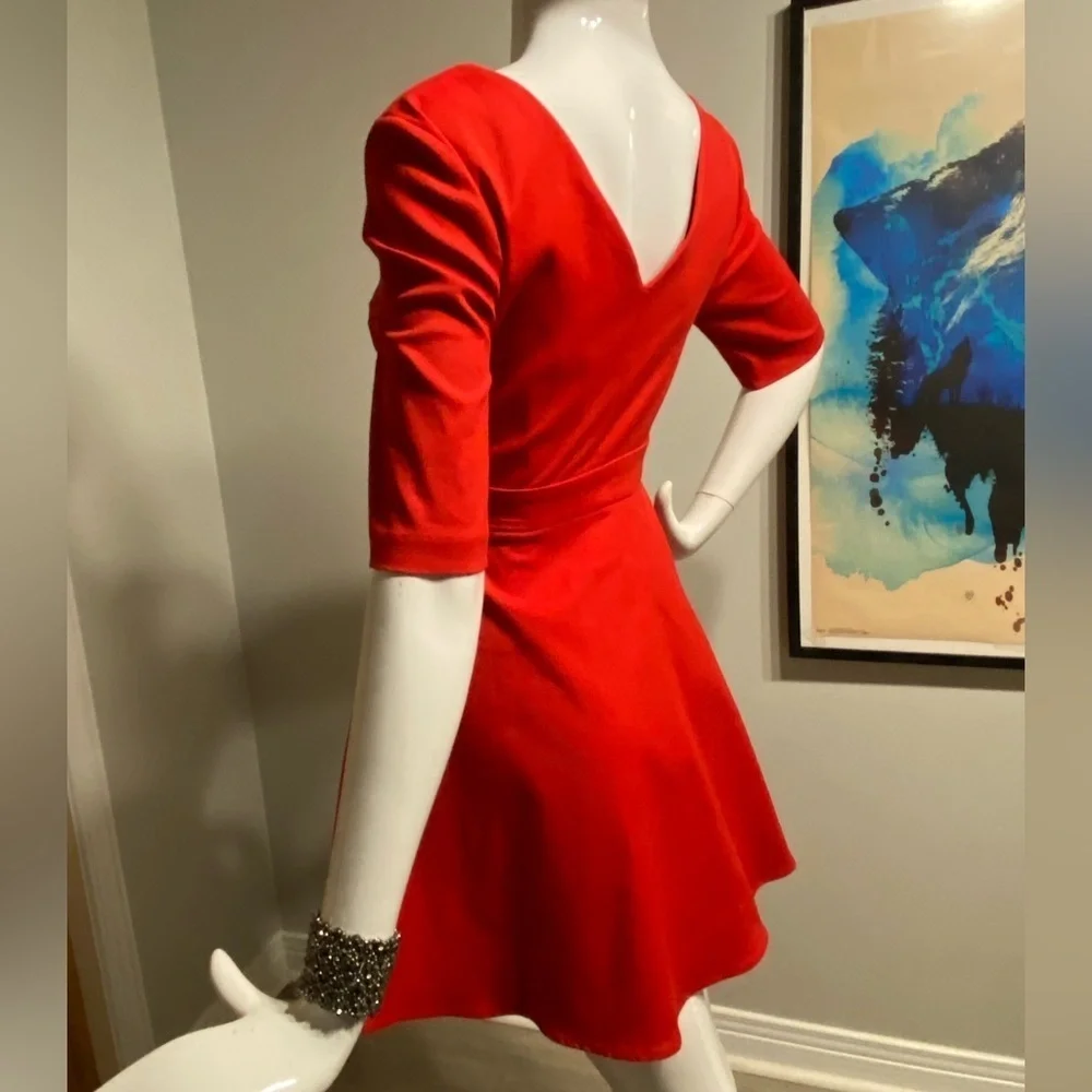 Zara | Red wrap dress | size S | NWT - Picture 5 of 9